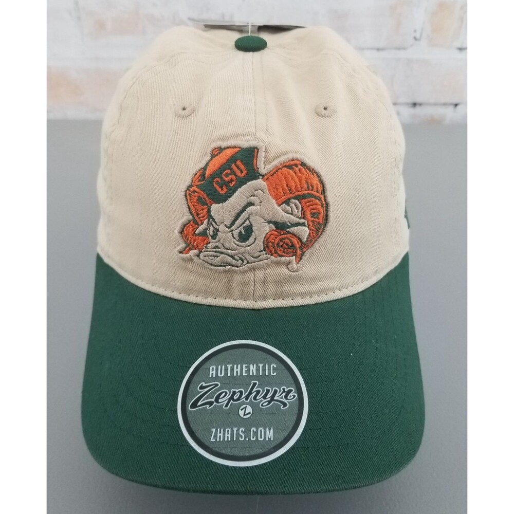NWT Zephyr Colorado State University Rams Strapback Hat/Cap Unstructured Canvas
